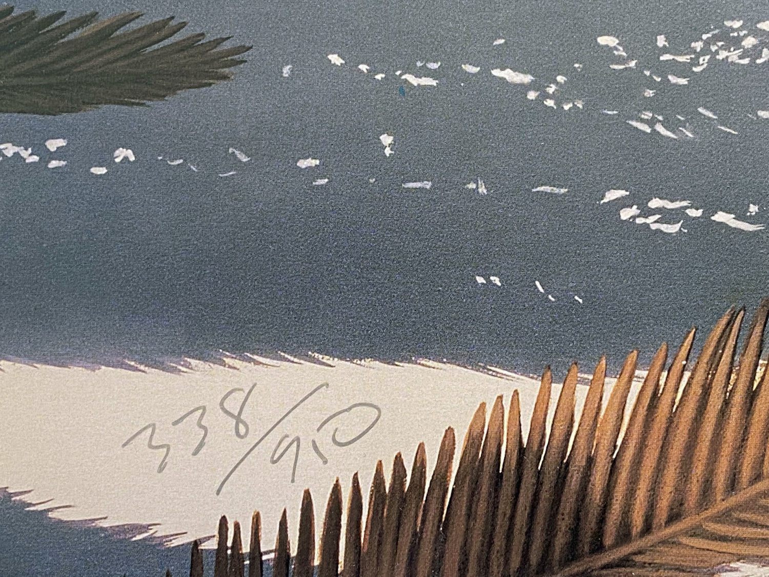 Tropical Breeze Dan Mackin Lithograph Print Artist Hand Signed and Numbered