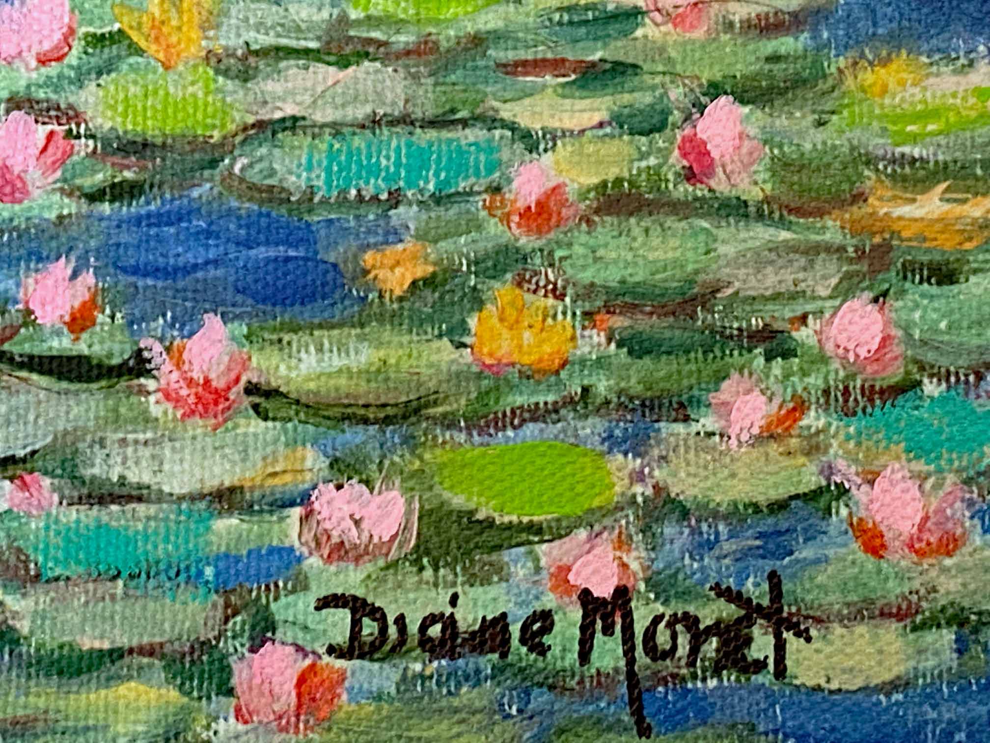Afternoon Moments Diane Monet Canvas Giclée Print Artist Hand Signed and Numbered