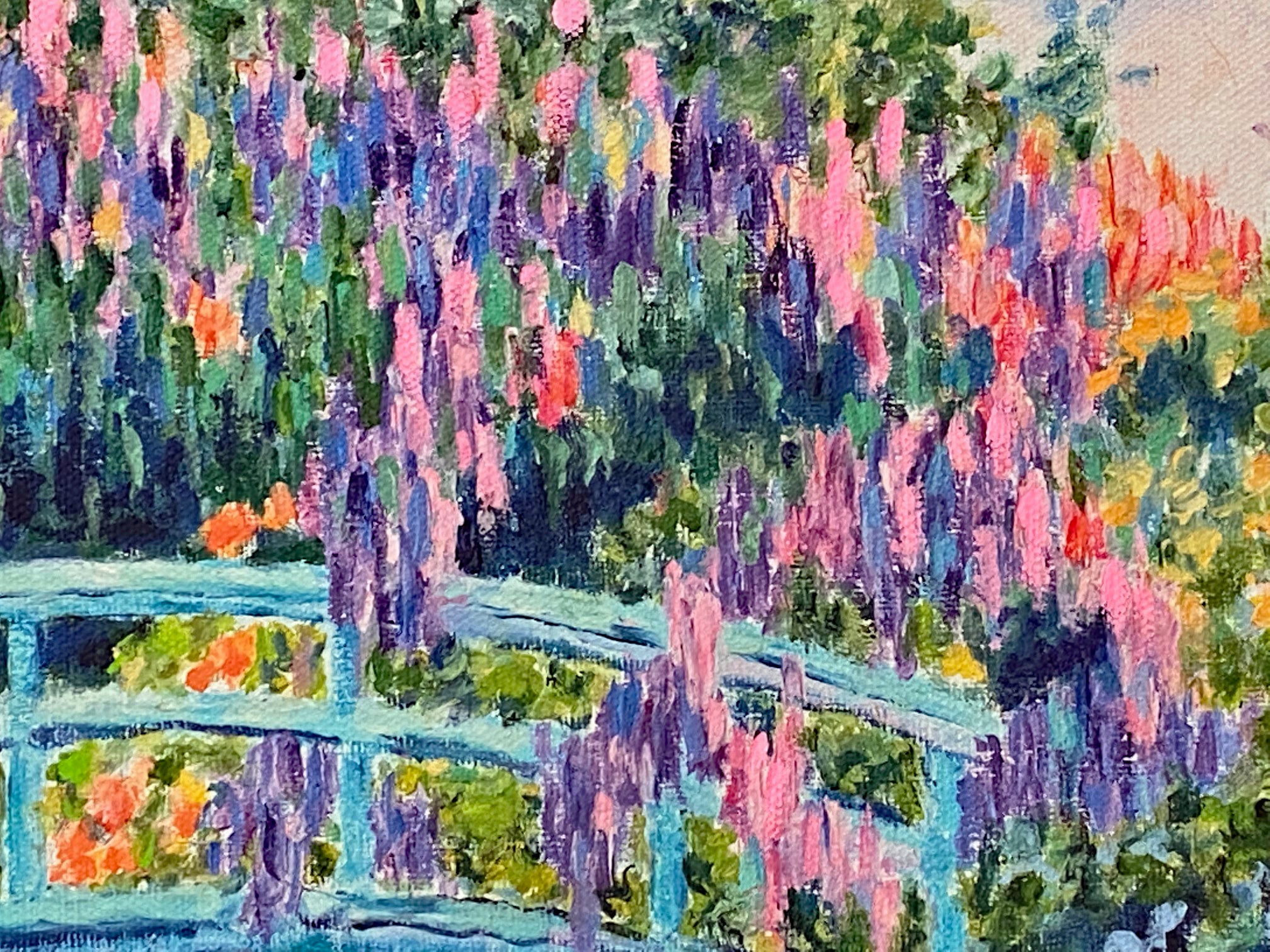 Afternoon Moments Diane Monet Canvas Giclée Print Artist Hand Signed and Numbered