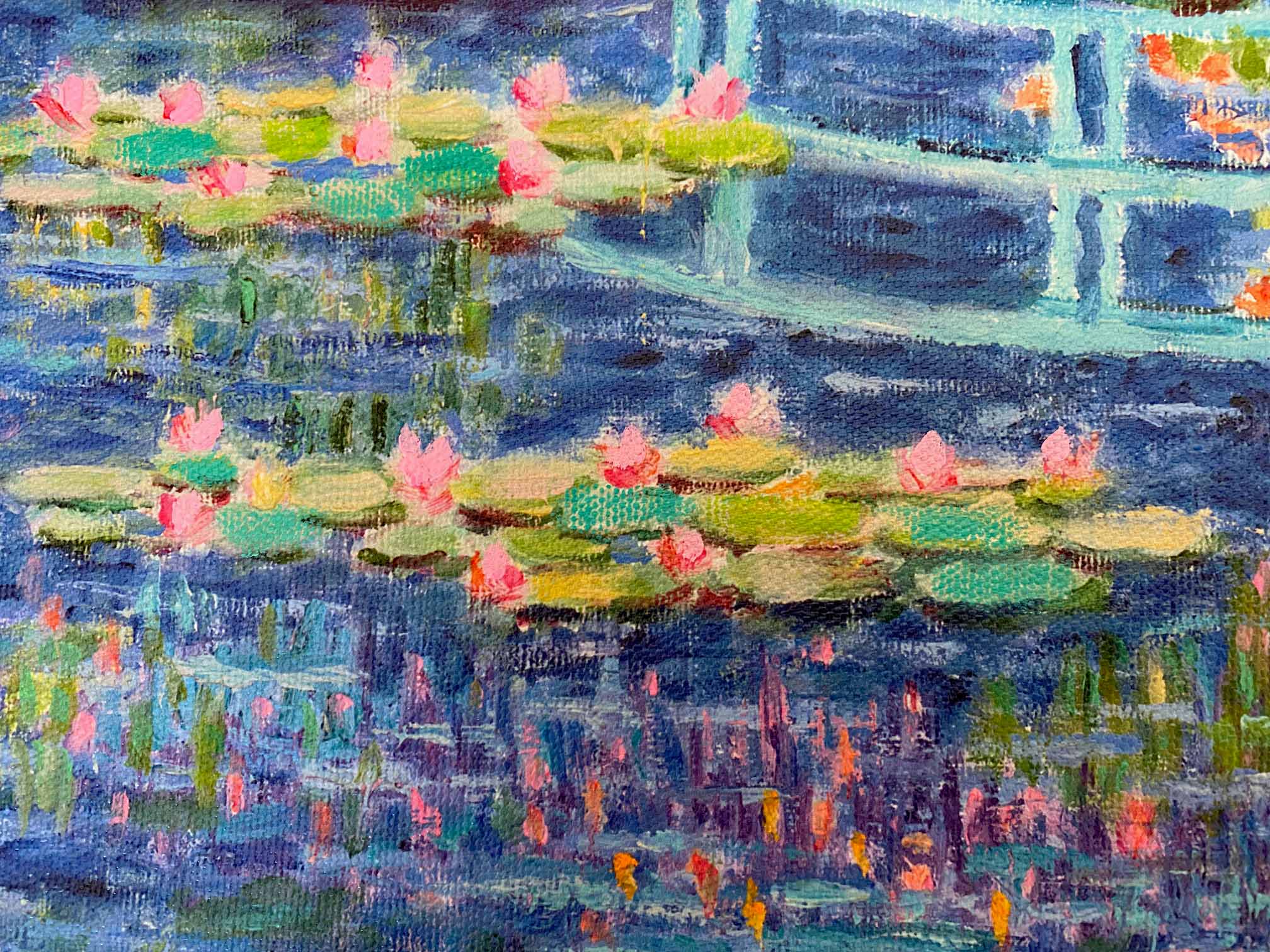 Afternoon Moments Diane Monet Canvas Giclée Print Artist Hand Signed and Numbered