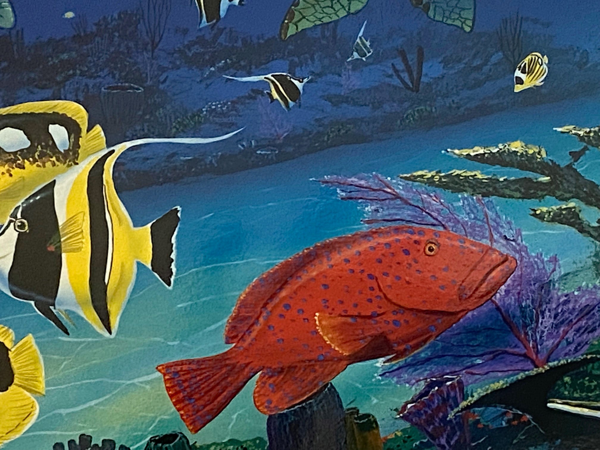Sea Turtle Reef Wyland Lithograph Print Artist Hand Signed and Numbered