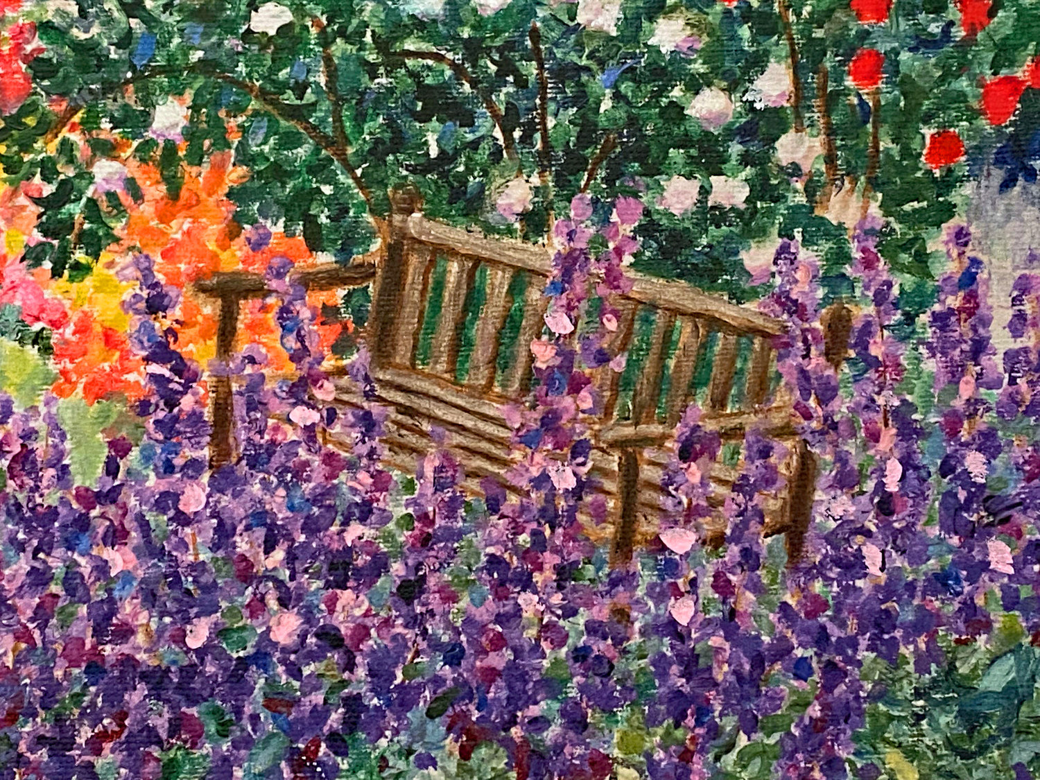 Diane Monet Untitled Canvas Giclée Print Artist Hand Embellished Signed and Numbered