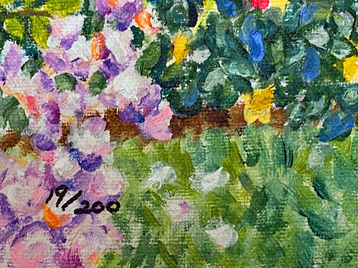 Diane Monet Untitled Canvas Giclée Print Artist Hand Embellished Signed and Numbered