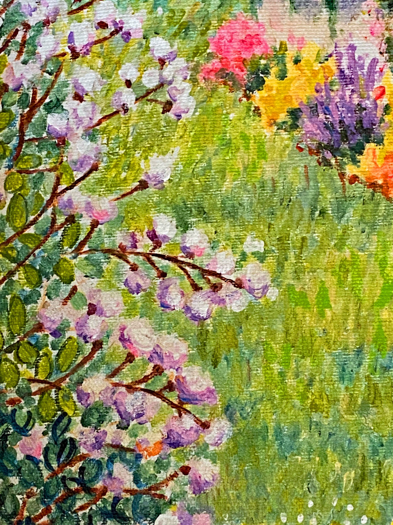 Diane Monet Untitled Canvas Giclée Print Artist Hand Embellished Signed and Numbered