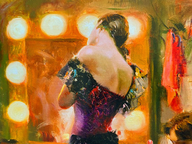 Almost Ready Pino Daeni Giclée on Canvas Artist Hand Signed and Numbered