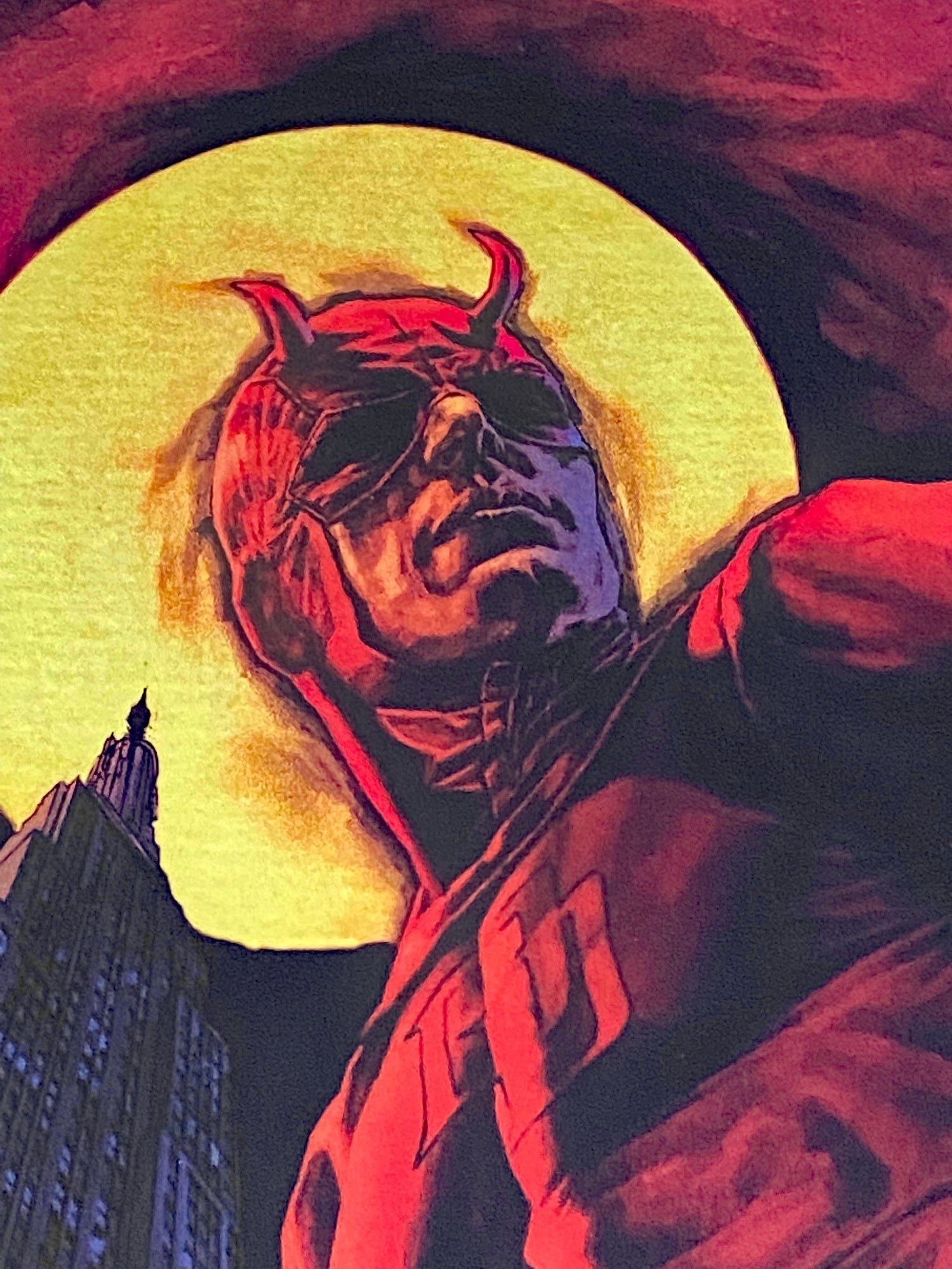 Daredevil Marvel Collector Covers Series Fine Art Lithocel Diptych Print Numbered and Matted