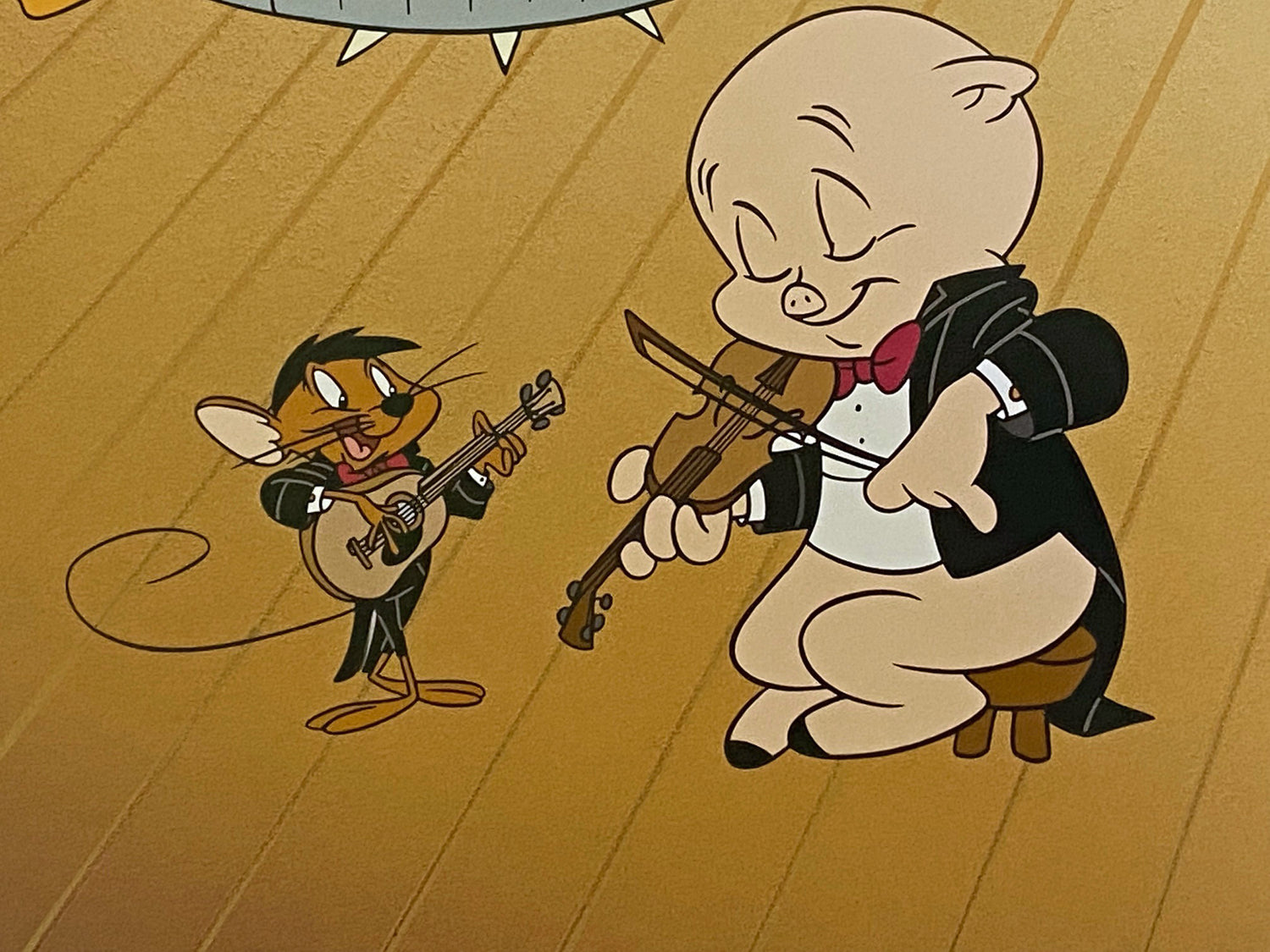 Passing the Baton by Warner Bros. is a Licensed Collectible Fine Art Lithograph Print on Paper