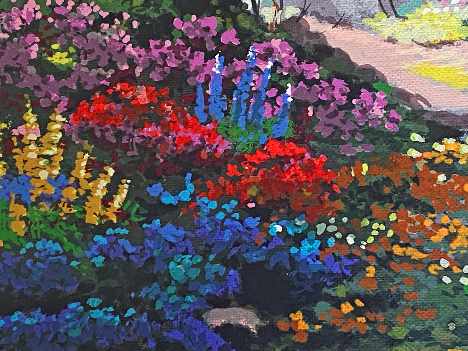 Rays of Sunshine Anatoly Metlan Canvas Serigraph Artist Hand Signed and Numbered