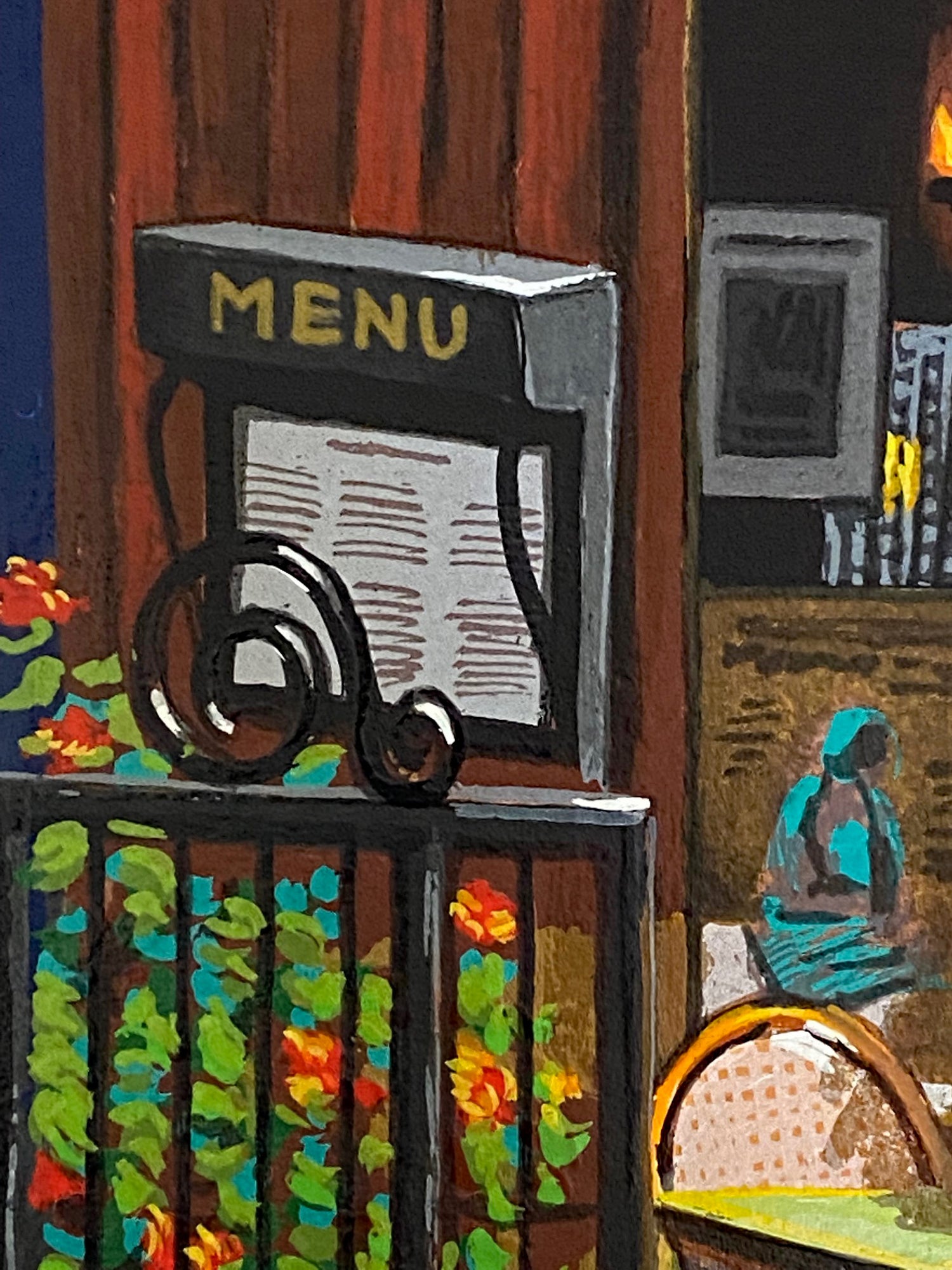 Le Vieux Bistro - Limited Edition Serigraph on Paper by Arkady Ostritsky