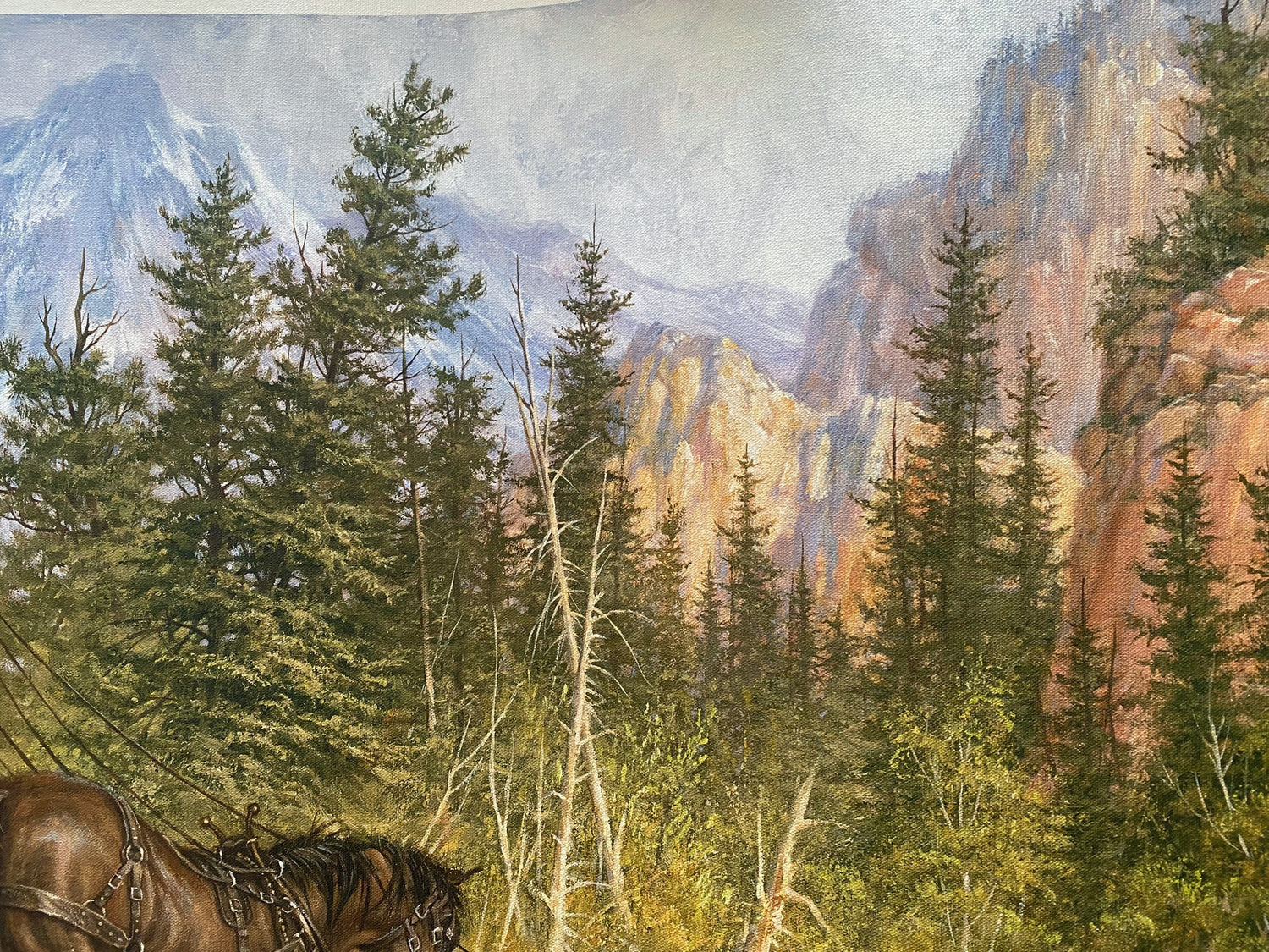 Last Stage to Denver Larry Fanning Artist Proof Giclée on Canvas Artist Hand Signed and APL Numbered
