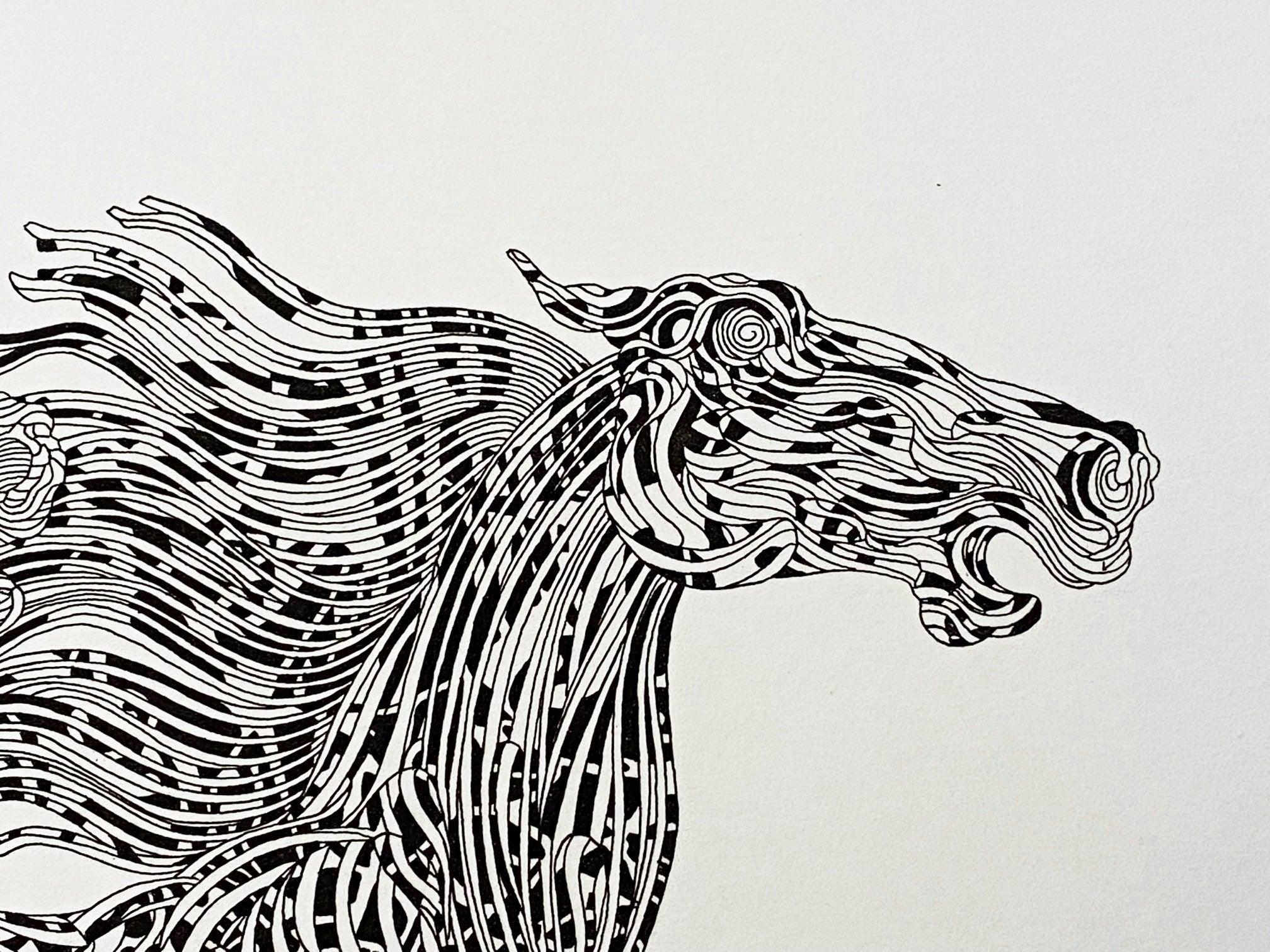 Tennue Black Guillaume Azoulay Etching Artist Hand Signed and Numbered