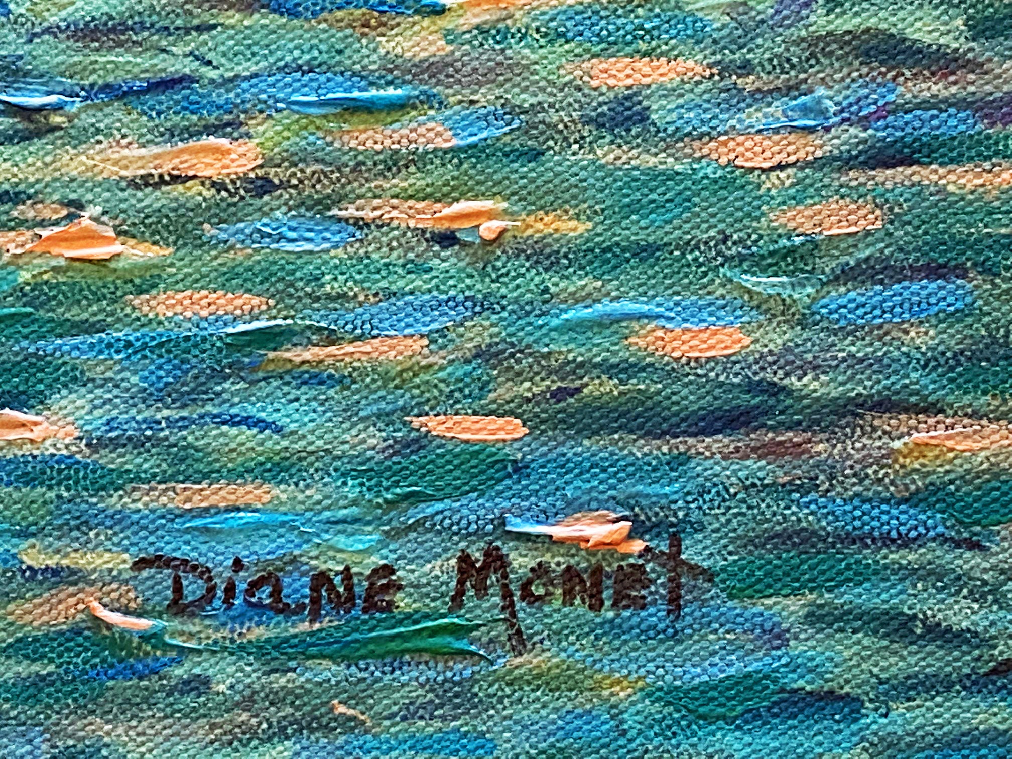 Candy Canes of Venice Diane Monet Canvas Giclée Print Artist Hand Signed and Numbered