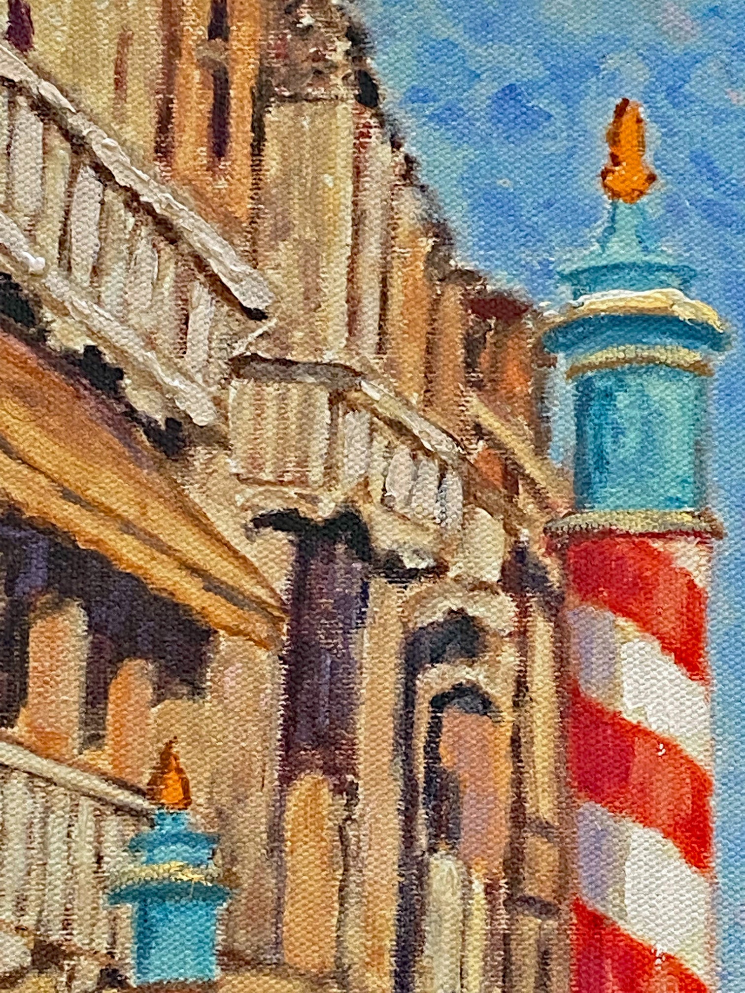 Candy Canes of Venice Diane Monet Canvas Giclée Print Artist Hand Signed and Numbered