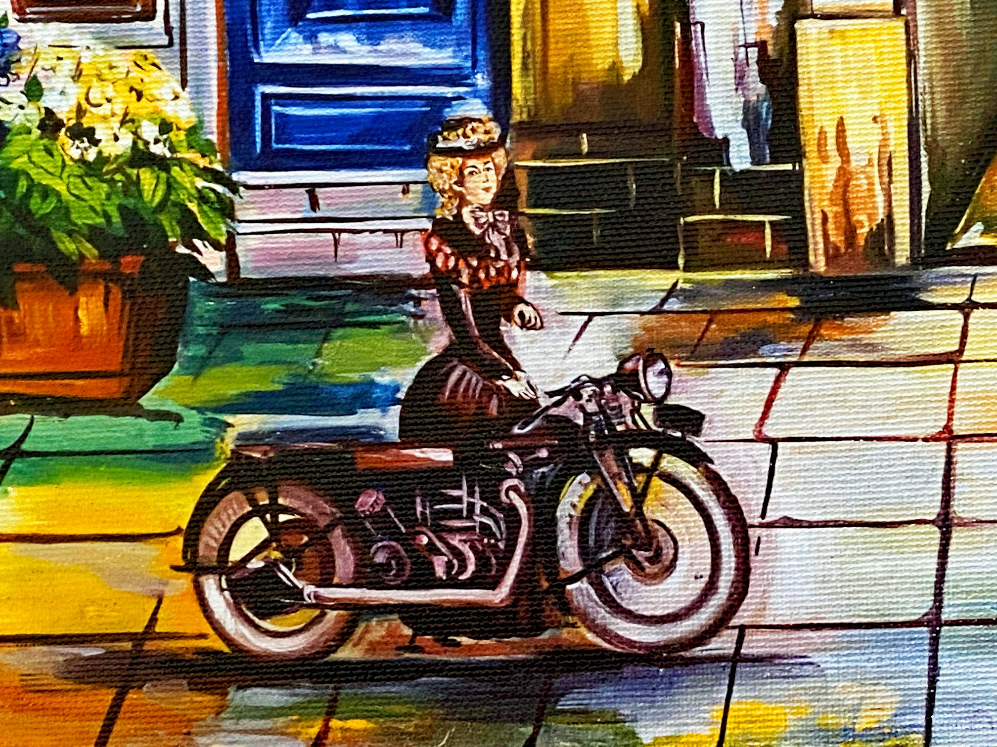 Nightlife Alexander Borewko Canvas Giclee Artist Hand Signed and Numbered