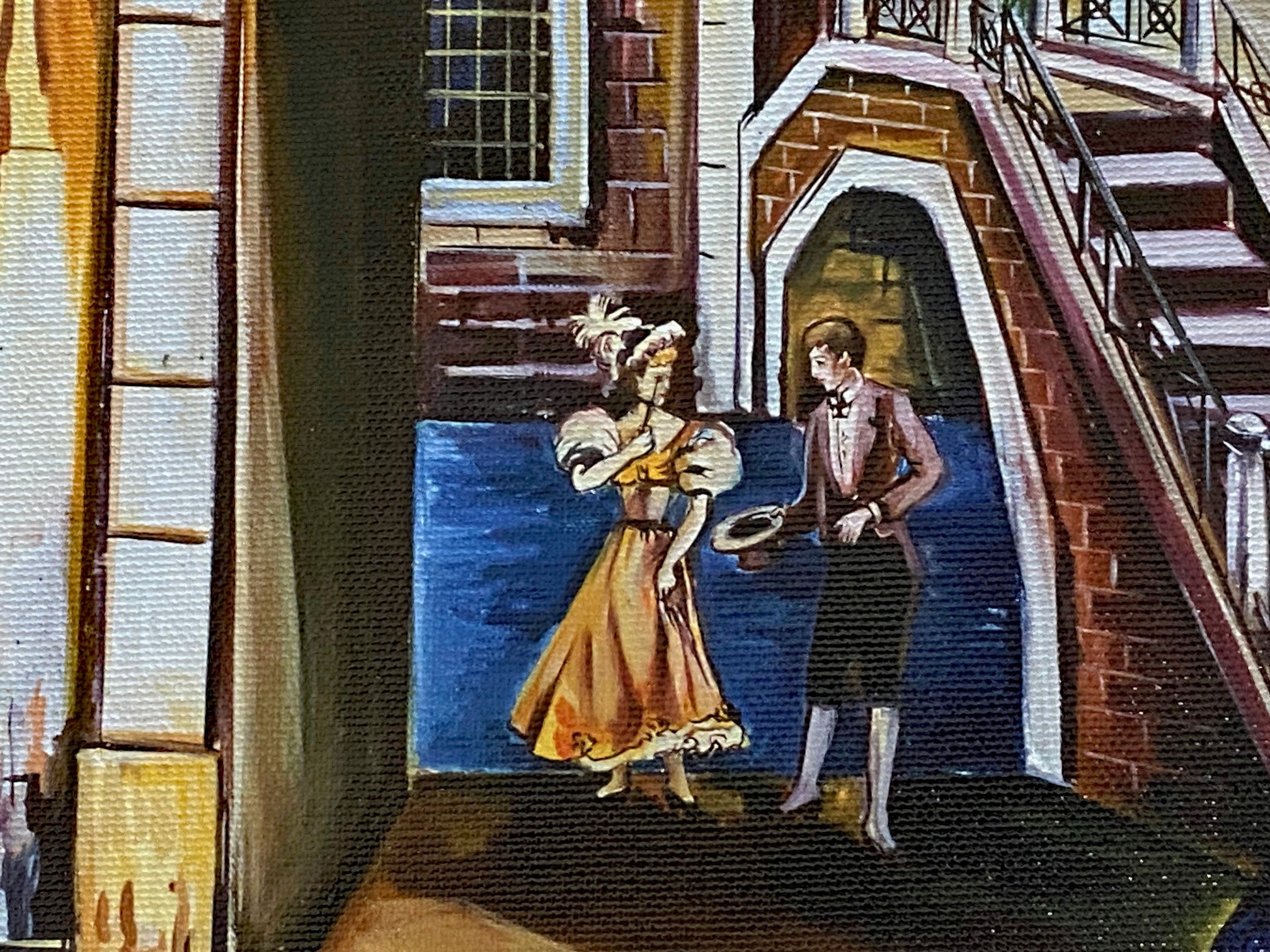 Nightlife Alexander Borewko Canvas Giclee Artist Hand Signed and Numbered