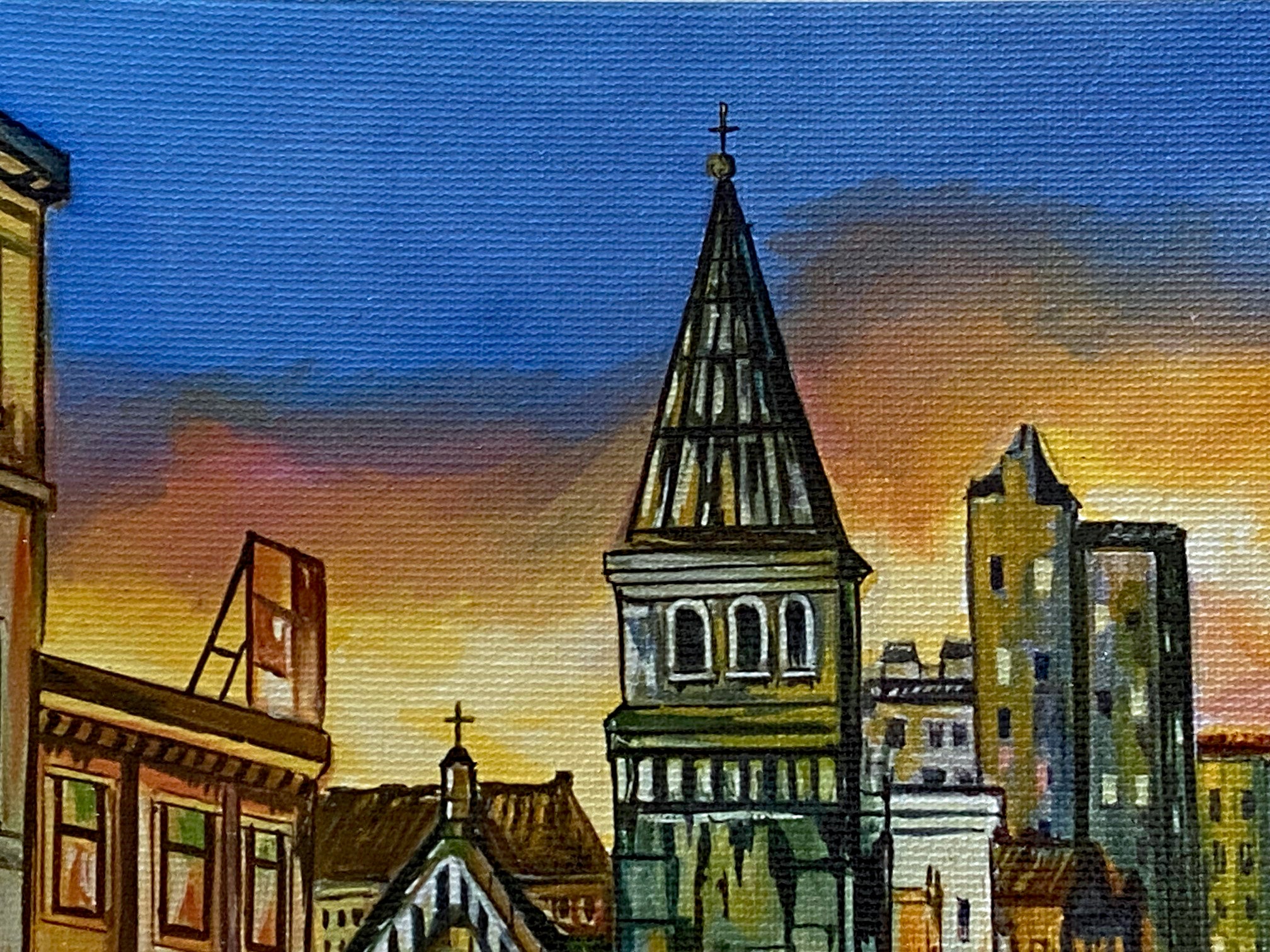 Nightlife Alexander Borewko Canvas Giclee Artist Hand Signed and Numbered