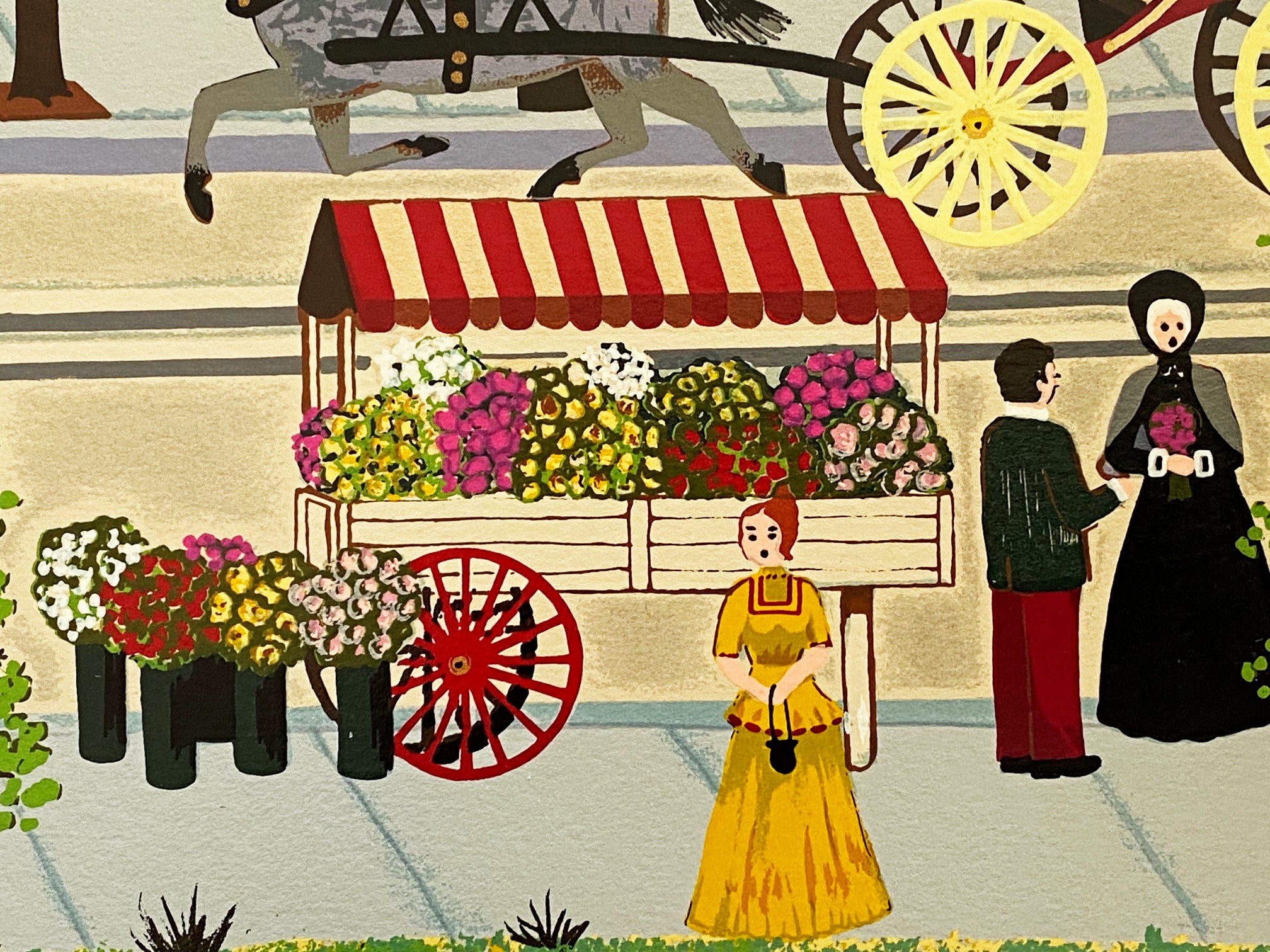 Downtown Saturday Night Jane Wooster Scott Artist Proof Lithograph Artist Hand Signed and AP Numbered