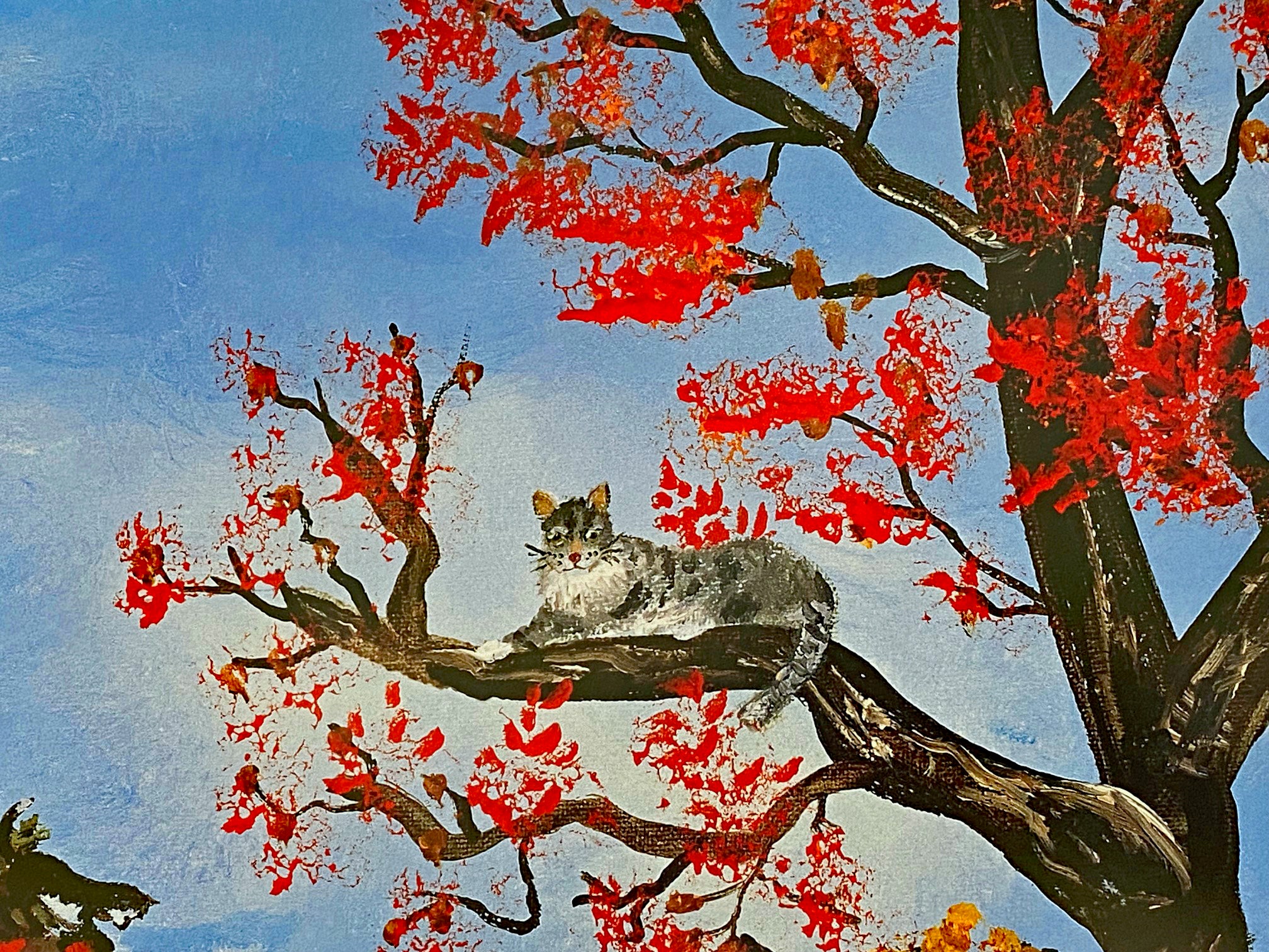 Just Being Catty Jane Wooster Scott Lithograph Print Artist Hand Signed and Numbered