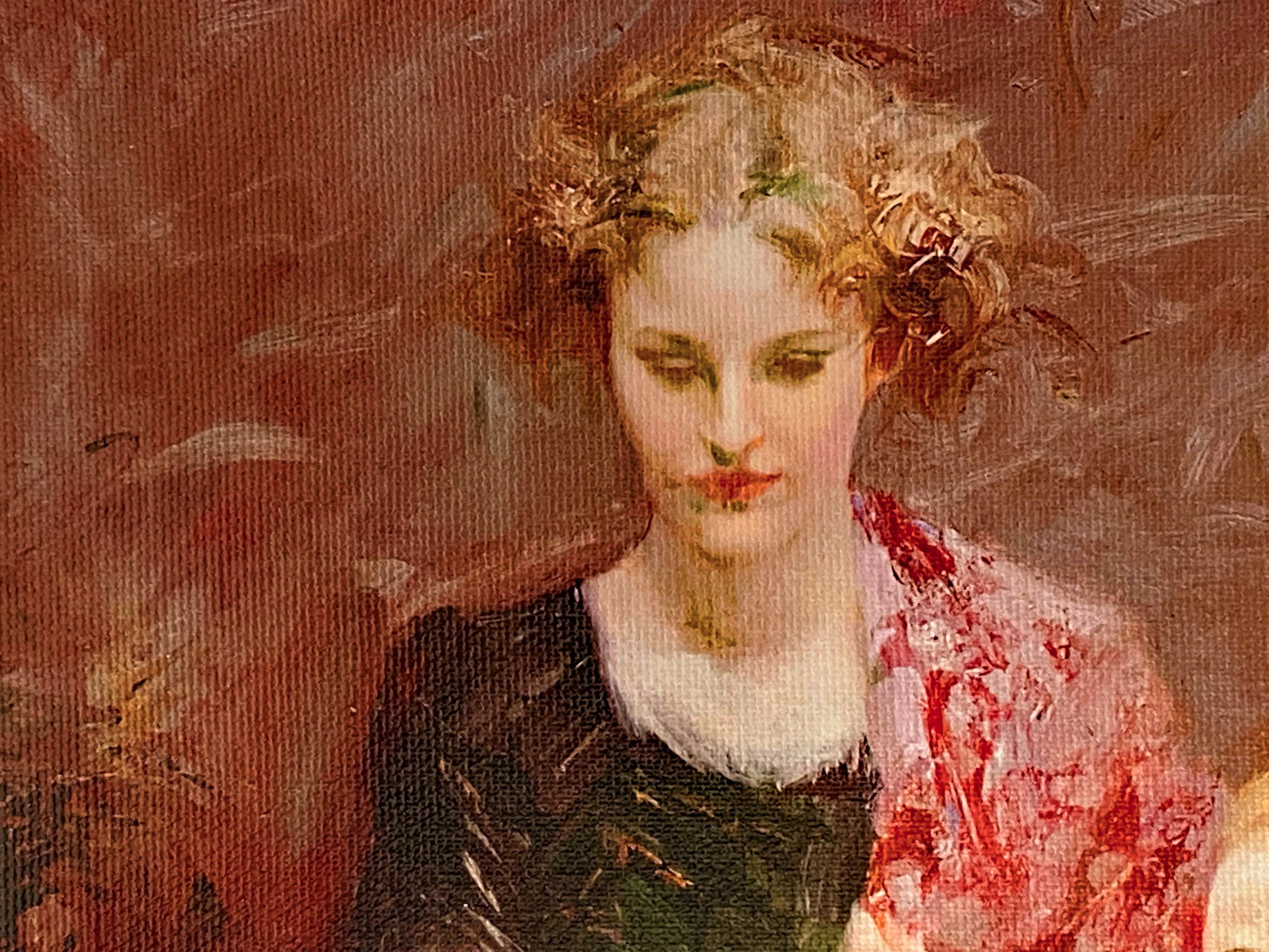 After Dinner Pino Daeni Canvas Giclée Artist Hand Signed and Numbered