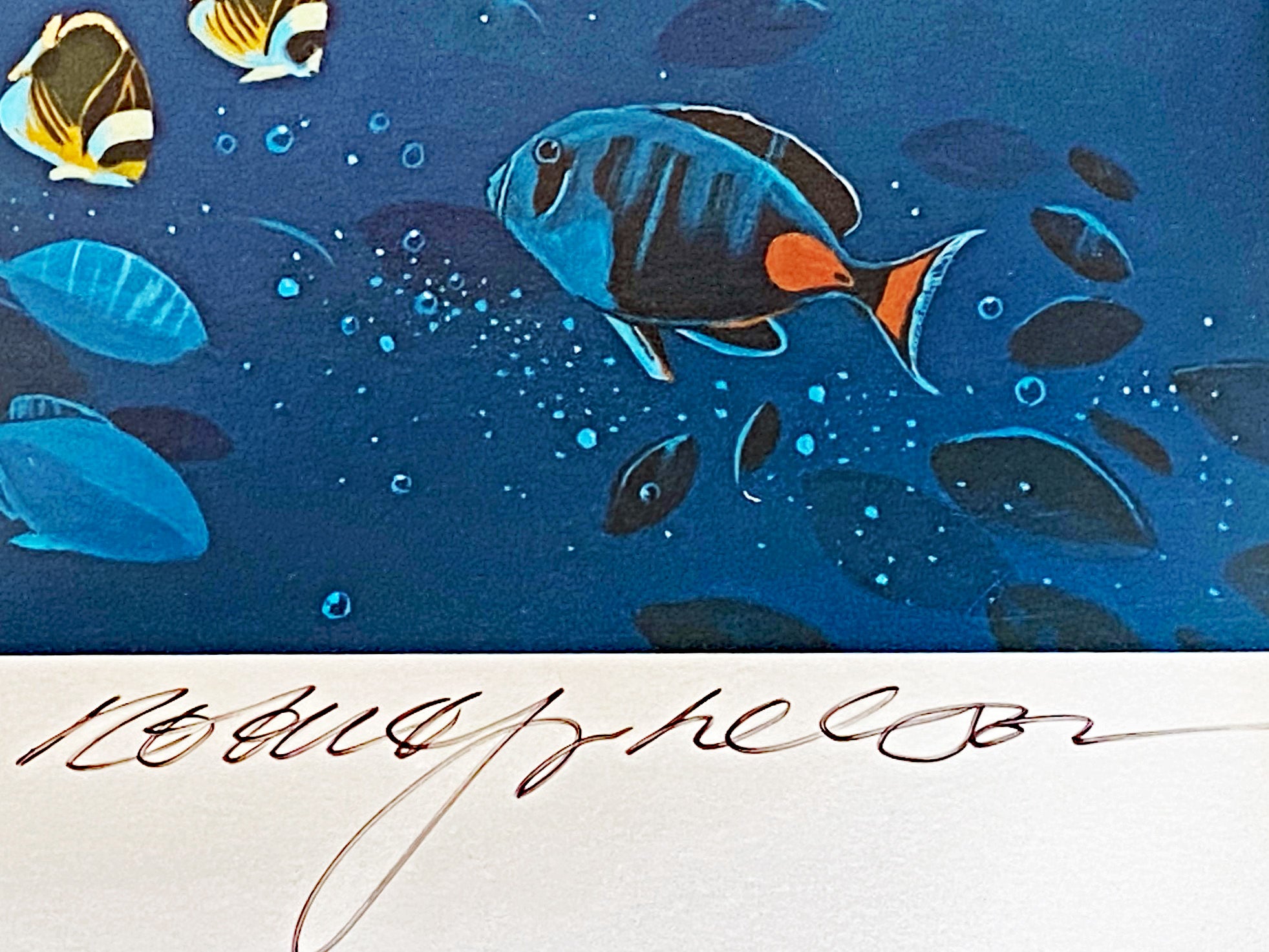 Lahaina Sea Flight Robert Lyn Nelson Mixed Media Print Artist Hand Signed and Numbered