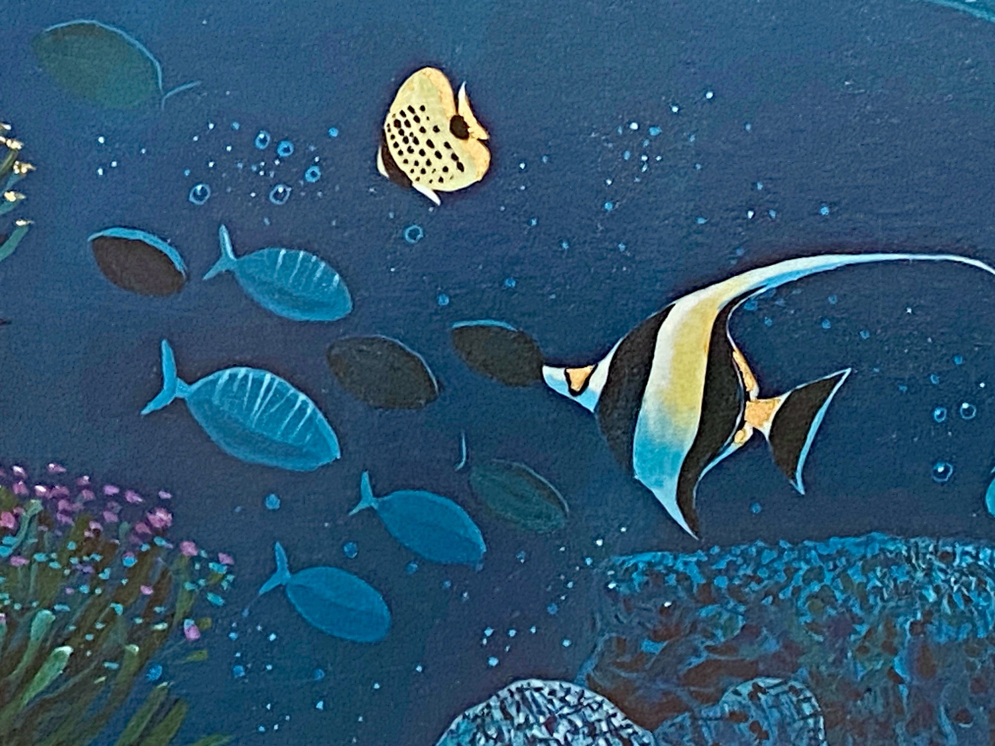 Lahaina Sea Flight Robert Lyn Nelson Mixed Media Print Artist Hand Signed and Numbered