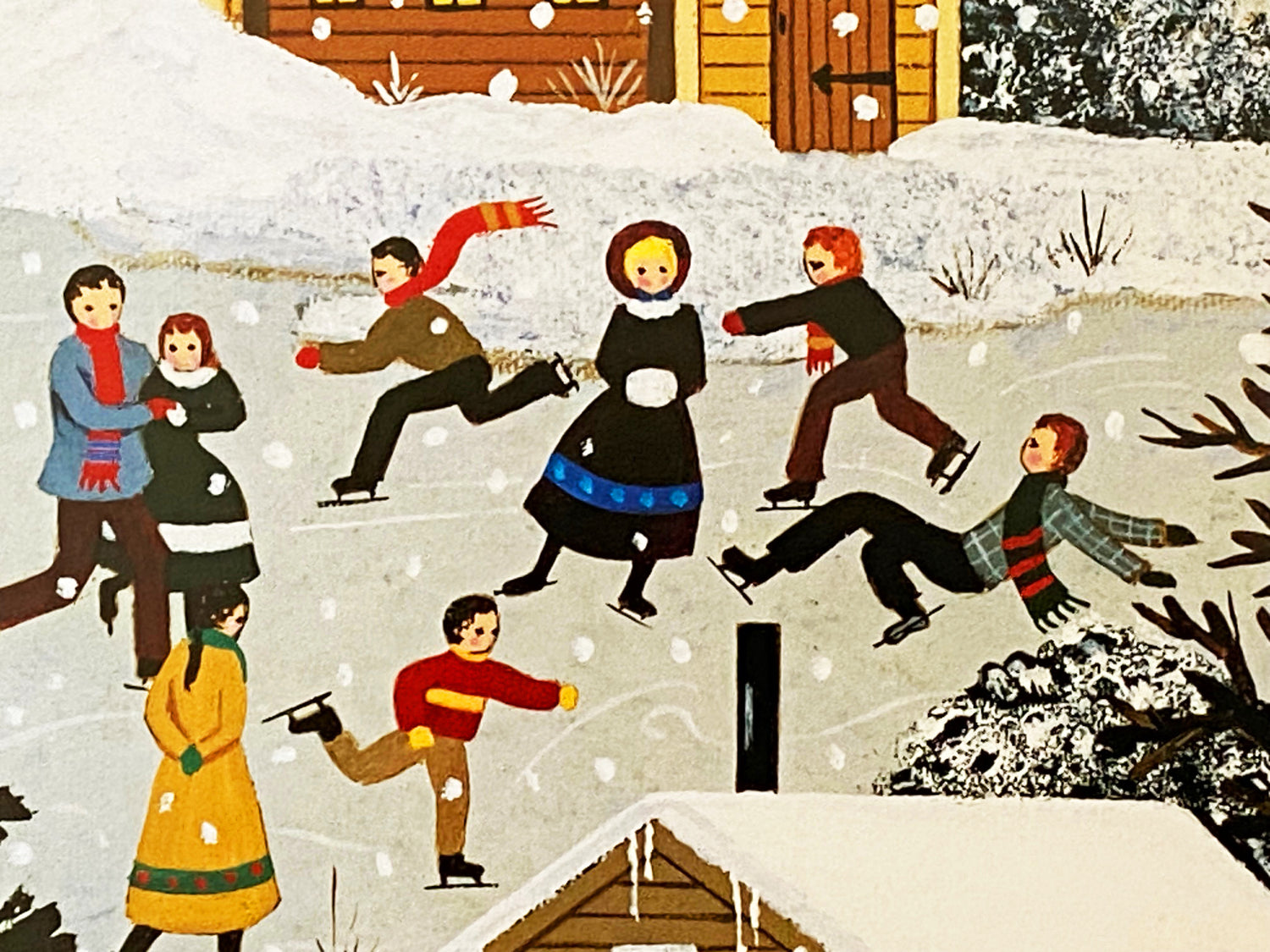 A Winter Long Ago Jane Wooster Scott Lithograph Print Artist Hand Signed and Numbered