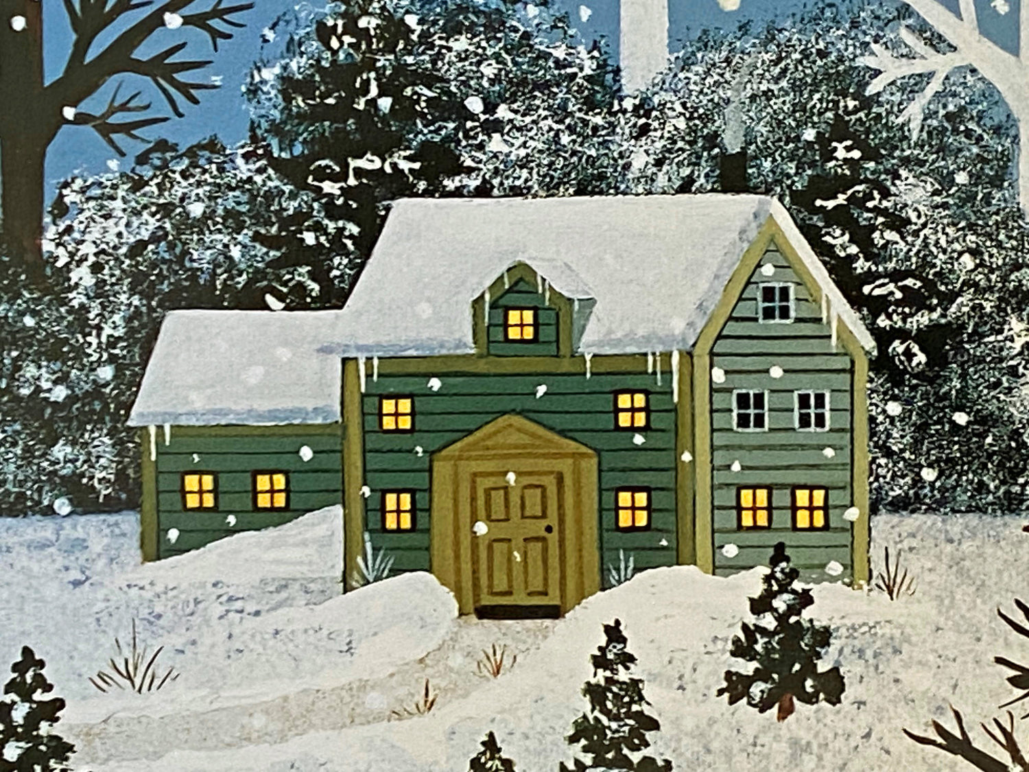 A Winter Long Ago Jane Wooster Scott Lithograph Print Artist Hand Signed and Numbered