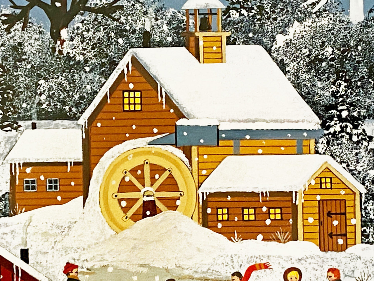 A Winter Long Ago Jane Wooster Scott Lithograph Print Artist Hand Signed and Numbered