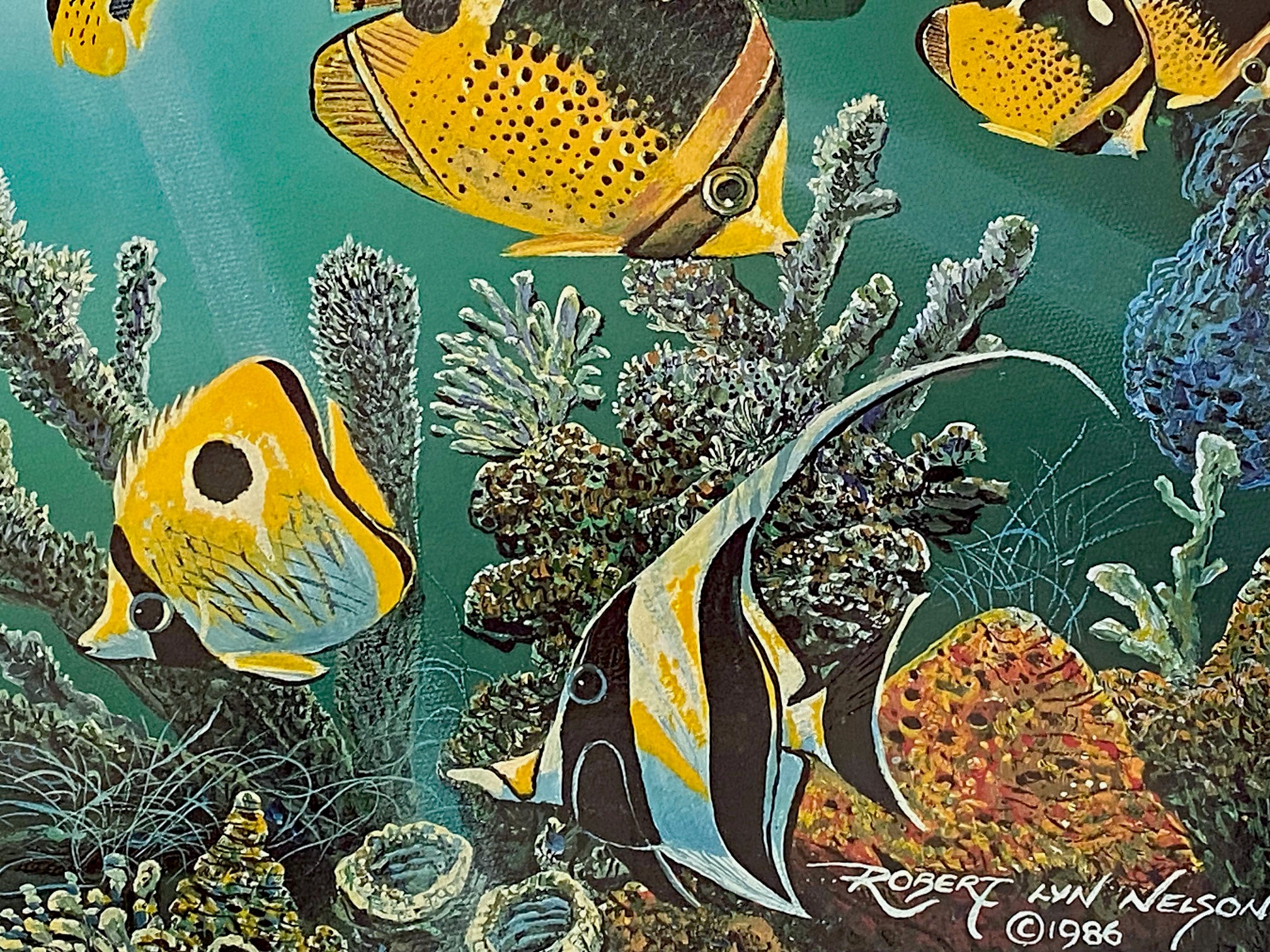 Menehunes of Hanalei Robert Lyn Nelson Mixed Media Print Artist Hand Signed and Numbered