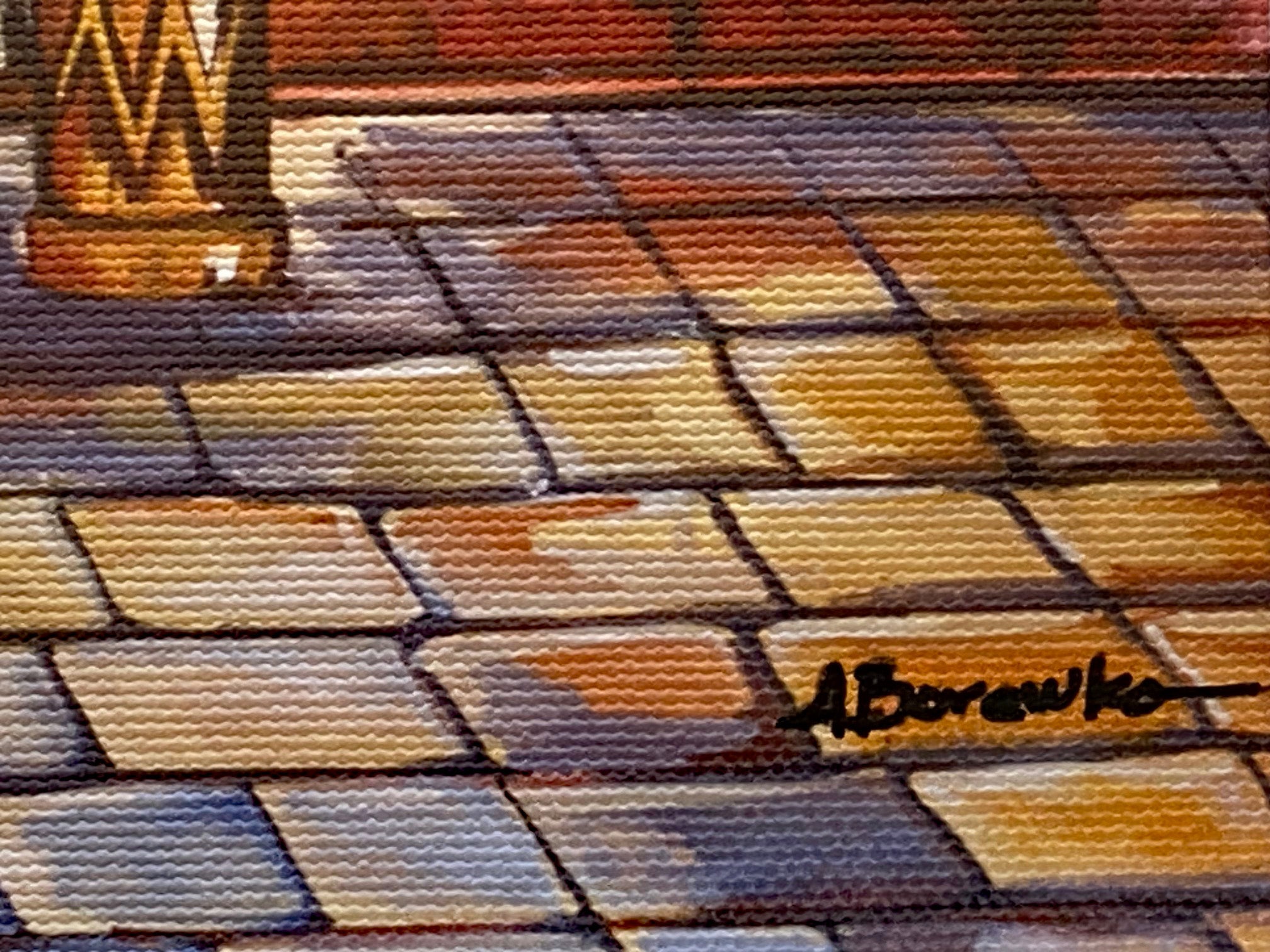 Lighted Road Alexander Borewko Canvas Giclee Artist Hand Signed and Numbered