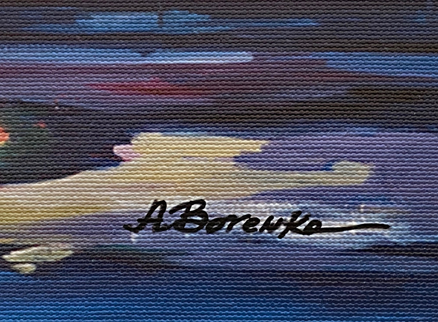 Evening Elegance Alexander Borewko Canvas Giclee Artist Hand Signed and Numbered