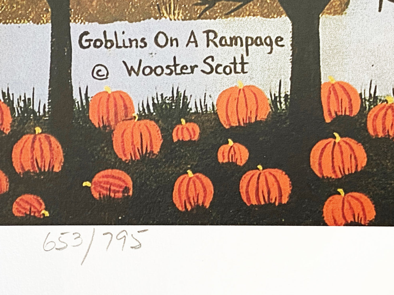 Goblins on a Rampage Jane Wooster Scott Lithograph Print Artist Hand Signed and Numbered