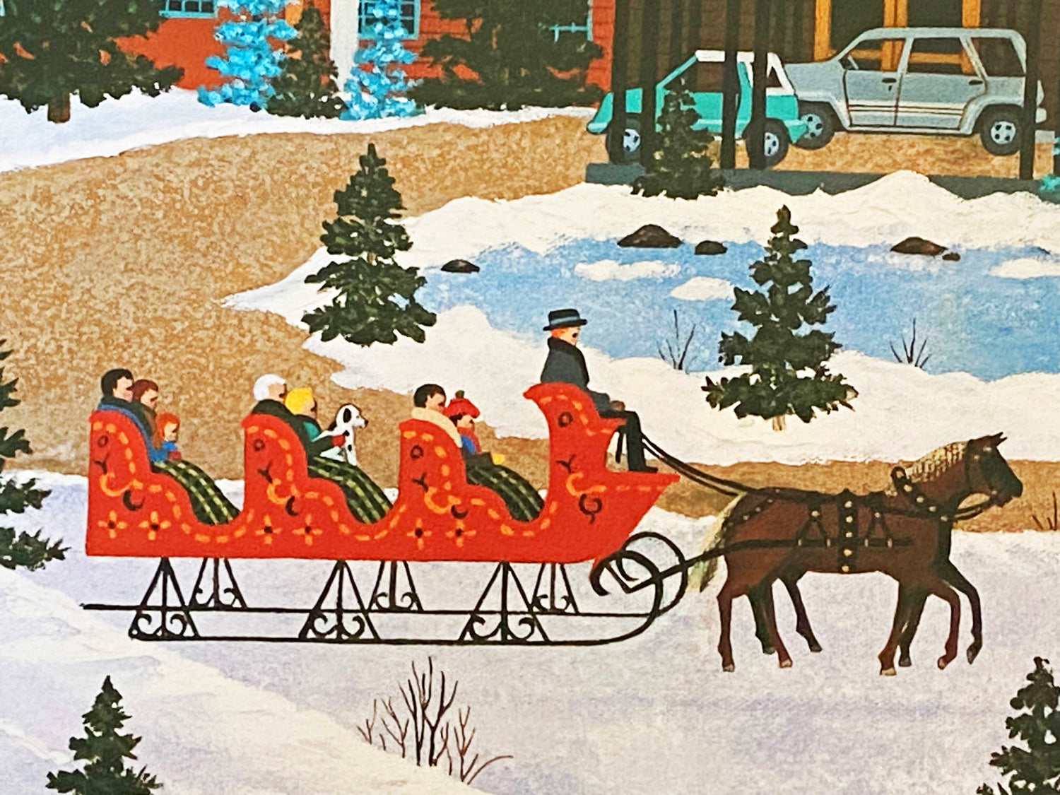 Sun Valley Winter Wonderland Jane Wooster Scott Artist Proof Lithograph Print Hand Hand Signed and AP Numbered