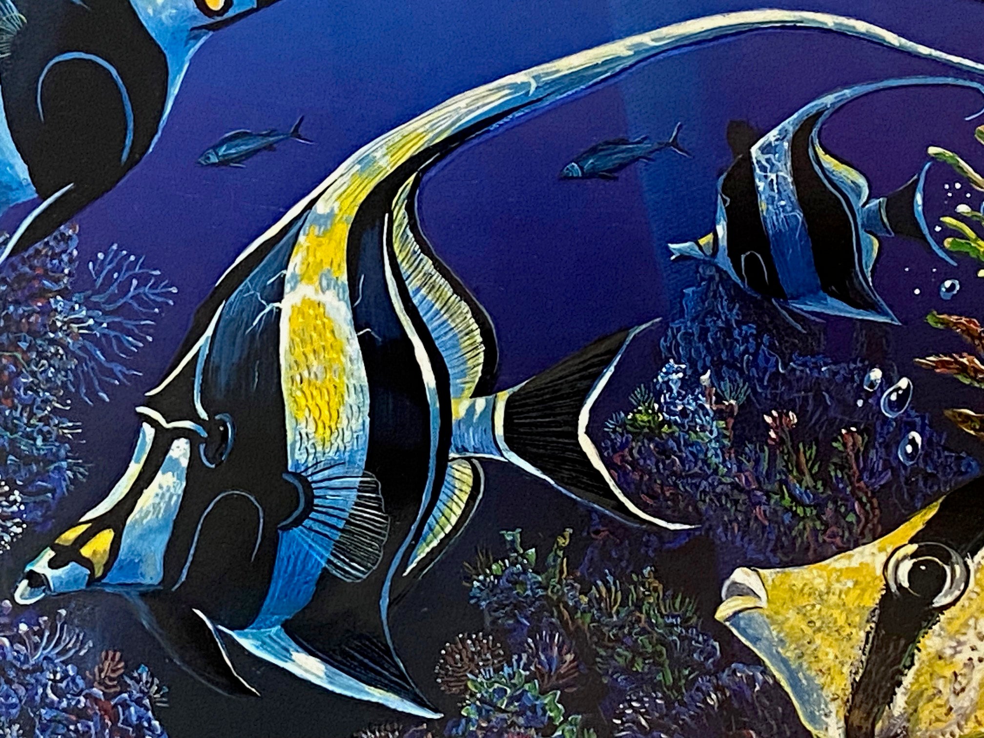 Diamonds of the Sea Robert Lyn Nelson Mixed Media Print Hand Signed and Numbered
