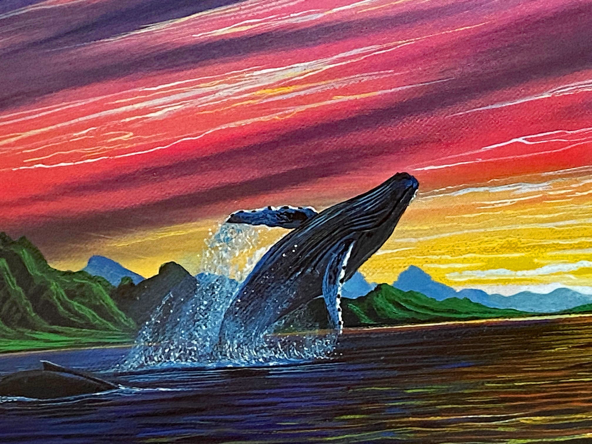 Diamonds of the Sea Robert Lyn Nelson Mixed Media Print Hand Signed and Numbered