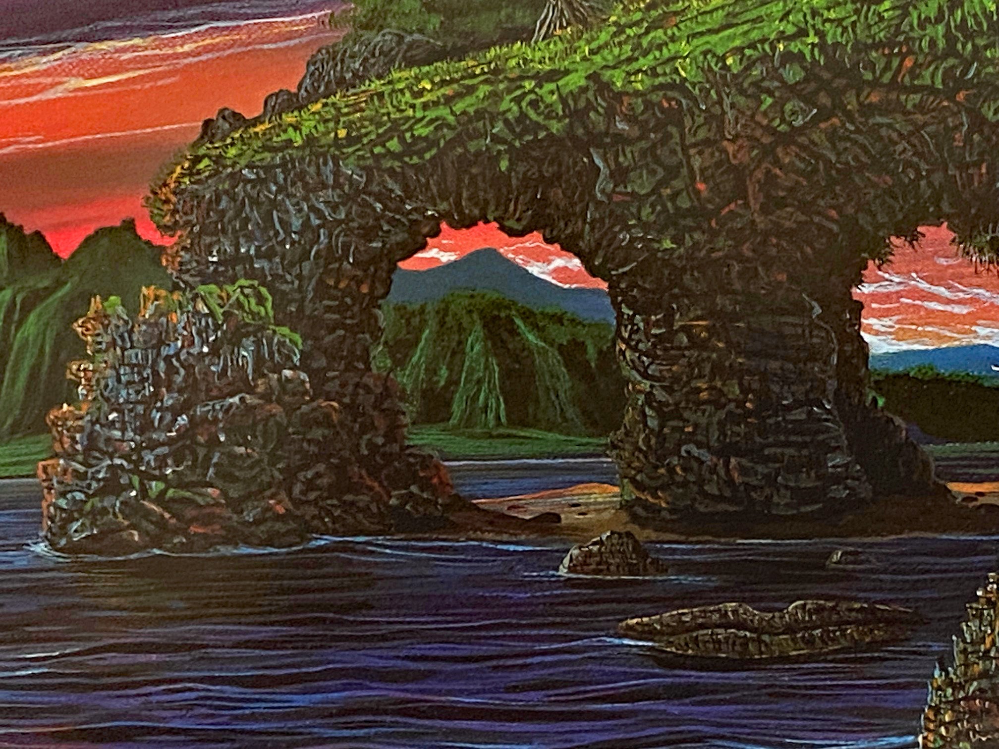 Diamonds of the Sea Robert Lyn Nelson Mixed Media Print Hand Signed and Numbered