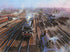 Snow Hill Sunset John Austin Lithograph Print Artist Hand Signed and Numbered