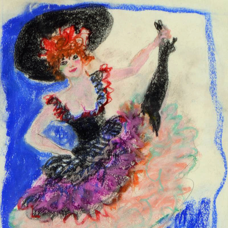 Mlle Fifi Judith Bledsoe Pastel Painting Artist Hand Signed Framed