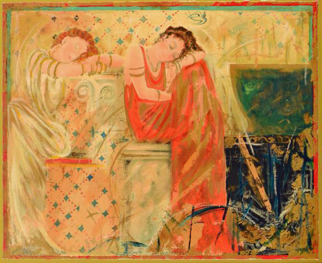 Dreams of Thera Janet Treby Serigraph Print Artist Hand Signed and Numbered