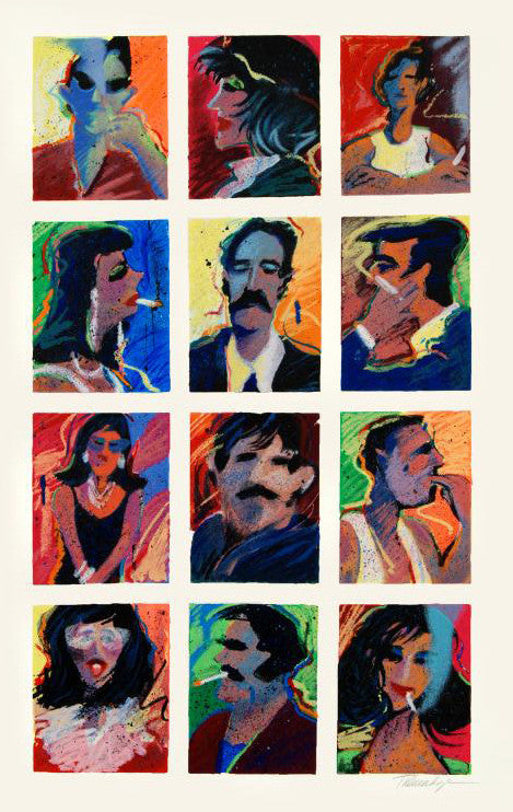 Hollywood Tough Guys and Their Women James Talmdge Artist Proof Serigraph Print Hand Signed and AP Numbered