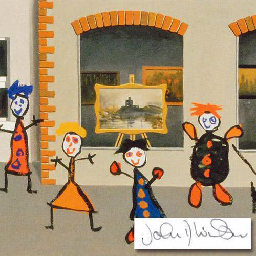 Window Shopping II John Wilson Giclée Print Artist Hand Signed and Numbered