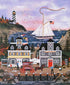 Waterfront Day Dreams Jane Wooster Scott Lithograph Print Artist Hand Signed and Numbered