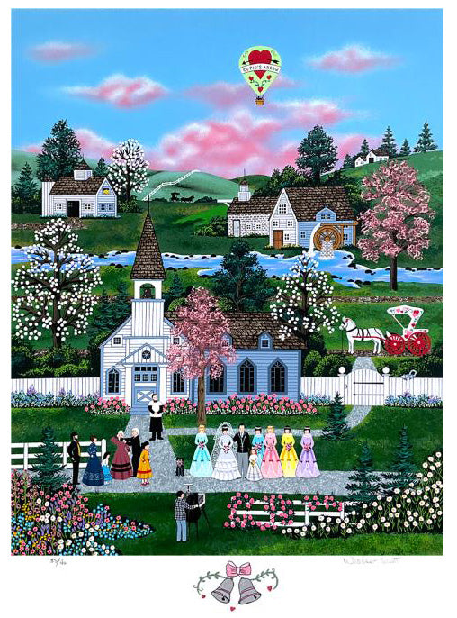 A Moment to Cherish Jane Wooster Scott Serigraph with Color Remarque Artist Hand Signed and Numbered