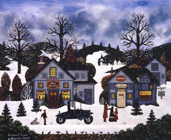 Innocent Times Jane Wooster Scott Lithograph Print Artist Hand Signed and Numbered