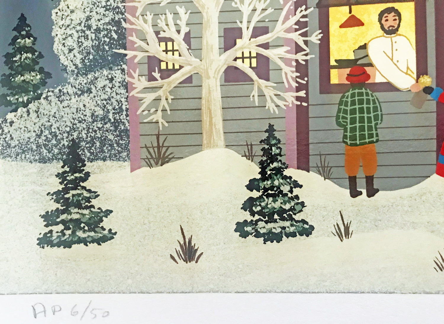 Moonlight Funning Jane Wooster Scott Artist Proof Serigraph Print Artist Hand Signed and AP Numbered