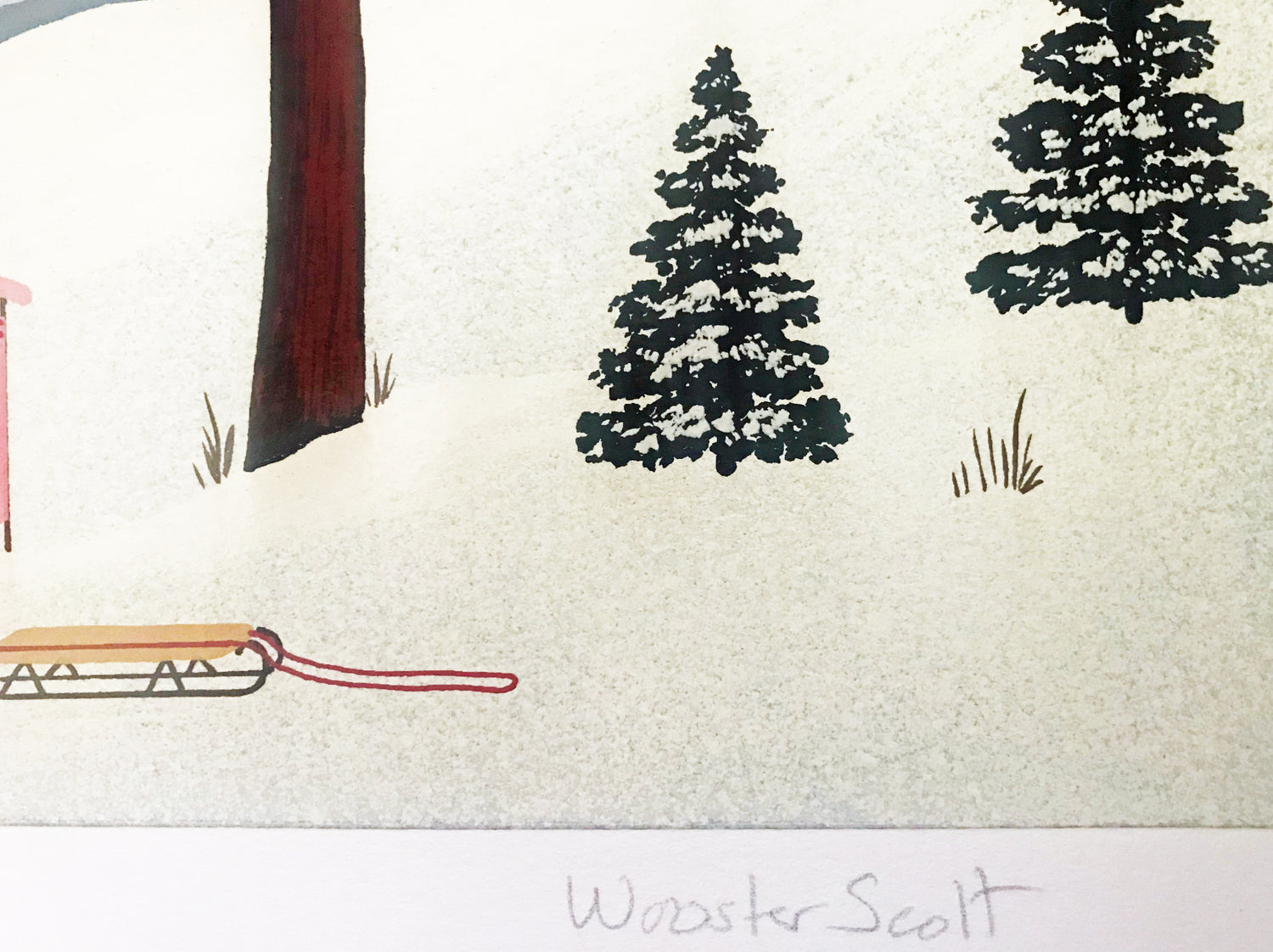 Moonlight Funning Jane Wooster Scott Artist Proof Serigraph Print Artist Hand Signed and AP Numbered