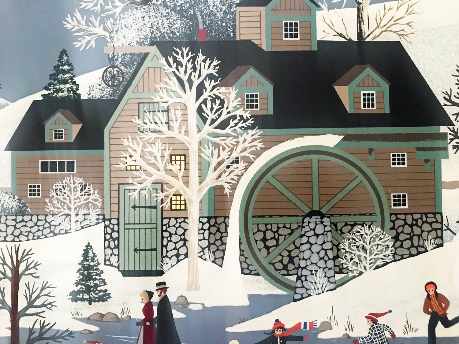 Moonlight Funning - Limited Edition Artist Proof Serigraph on Paper by Jane Wooster Scott