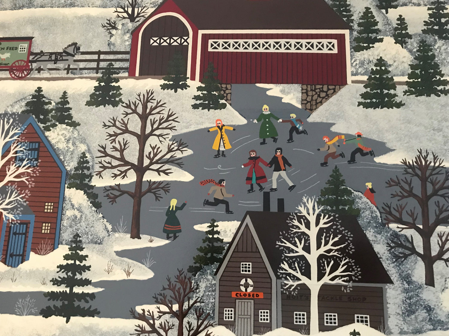 Hanging Out At Millers Pond Jane Wooster Scott Artist Proof Serigraph Print Artist Hand Signed and AP Numbered