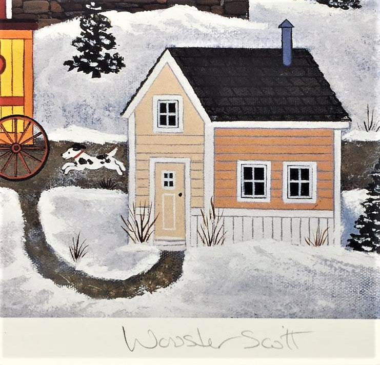 Spanning Grand Gorge Jane Wooster Scott Lithograph Print Artist Hand Signed and Numbered