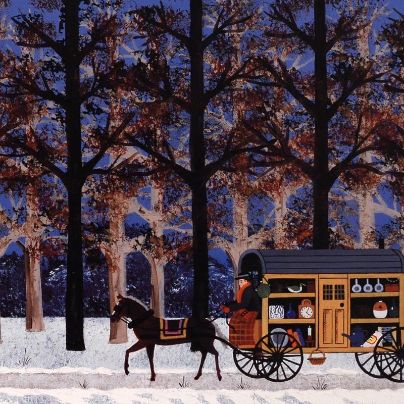 A Lonely Trek Jane Wooster Scott Artist Proof Lithograph Print Artist Hand Signed and AP Numbered